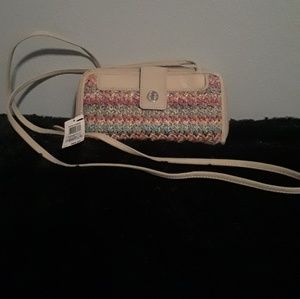 Giani Bernini multicolor fabric crossbody or wrist